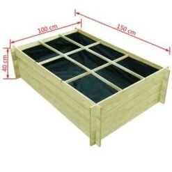 VidaXL Plantenbak Verhoogd 150x100x40 Cm Geïmpregneerd Hout -Uitgebreide Kwaliteitswinkel Voor Thuis 0fe1154a7eec43948155429a1b697853