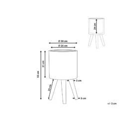 Beliani Plantenbak Voor Buiten ACHILIO - Bruin Magnesiumoxide -Uitgebreide Kwaliteitswinkel Voor Thuis 1000018186 0102