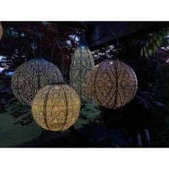 Lumiz Solar Buitenlampion Fiore Rond - Solar Tuinverlichting - 40 Cm - Groen -Uitgebreide Kwaliteitswinkel Voor Thuis 1000034310 0110