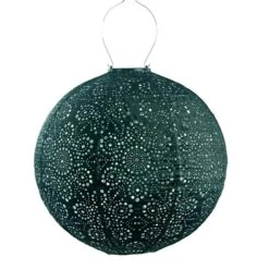 Lumiz Solar Buitenlampion Fiore Rond - Solar Tuinverlichting - 40 Cm - Groen