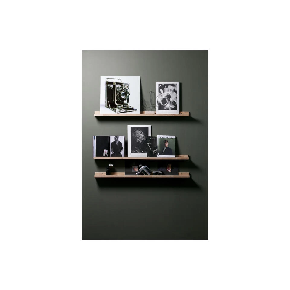 WOOOD Studio Fotolijstplank 120 Cm - Eiken - Onbehandeld - Set Van 2 2 WOOOD Studio Fotolijstplank 120 Cm - Eiken - Onbehandeld - Set Van 2 - Afbeelding 2