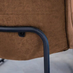 Industriële Fauteuil Cognac Lowen Eco Leer - Leder - Bruin -Uitgebreide Kwaliteitswinkel Voor Thuis 1000049297 0103