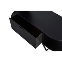 WOOOD Rink Kapstok Met Spiegel - Metaal - Zwart - 188x99x34 -Uitgebreide Kwaliteitswinkel Voor Thuis 1000052508 0102