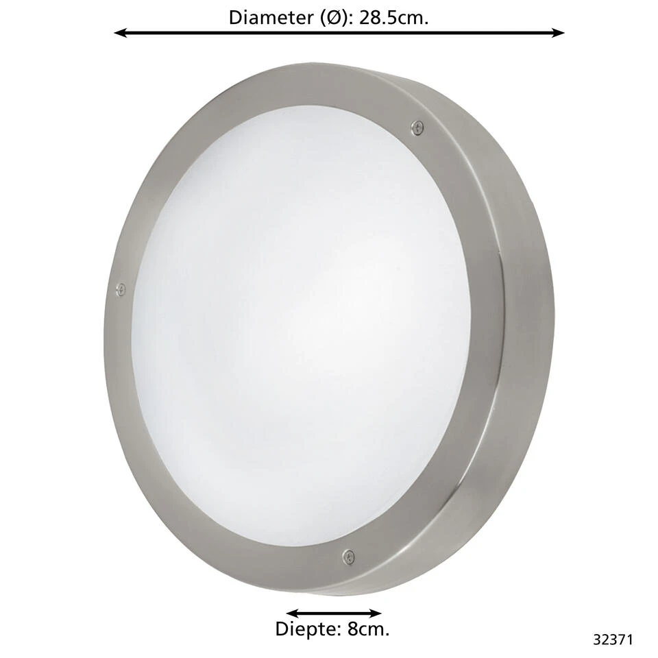 EGLO Vento 2 - buitenverlichting - LED wandlamp met sensor - wit/staal 4 EGLO Vento 2 - buitenverlichting - LED wandlamp met sensor - wit/staal - Afbeelding 4