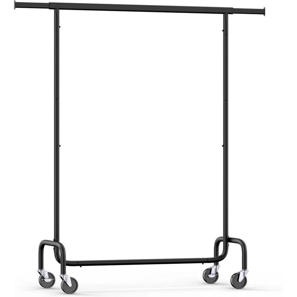 O'DADDY® Kledingrek Op 4 Grote Wielen - Tot 130 Kg Stabiel - Zwart 1 O'DADDY® Kledingrek Op 4 Grote Wielen - Tot 130 Kg Stabiel - Zwart