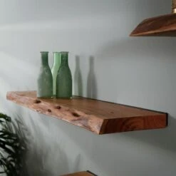 Wandplank Edwin 90cm - Hout - Bruin 7 Wandplank Edwin 90cm - Hout - Bruin -Uitgebreide Kwaliteitswinkel Voor Thuis 1000076601 0103