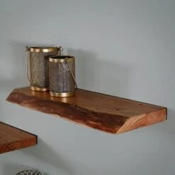 Wandplank Edwin 60cm - Hout - Bruin 7 Wandplank Edwin 60cm - Hout - Bruin -Uitgebreide Kwaliteitswinkel Voor Thuis 1000076618 0103