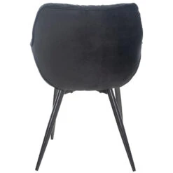 CLP Eetkamerstoel Tanna Fluweel Zwart -Uitgebreide Kwaliteitswinkel Voor Thuis 1000080759 0103