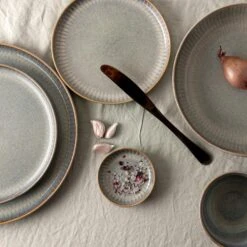 Dutch Rose Sapphire Bord 28 Grijs -Uitgebreide Kwaliteitswinkel Voor Thuis 1000087946 0104