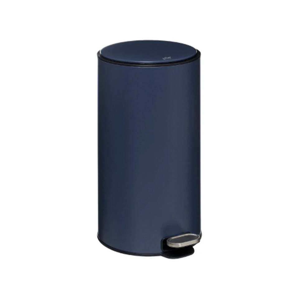 5Five Prullenbak/pedaalemmer - Donkerblauw - Metaal - 30 Liter - 62 Cm 1 5Five Prullenbak/pedaalemmer - Donkerblauw - Metaal - 30 Liter - 62 Cm