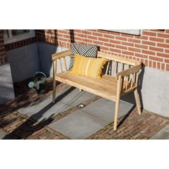 Exotan Tuinbankje Daisy - Acacia - Naturel - 75x121x53 -Uitgebreide Kwaliteitswinkel Voor Thuis 1000094055 0102