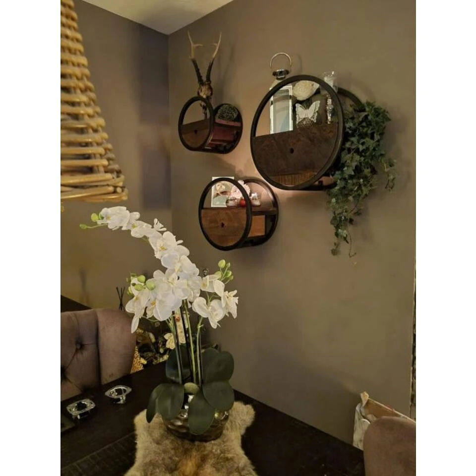 Kalfort Calro Industrieel Wandrek Set Van 3 - 30 Cm 3 Kalfort Calro Industrieel Wandrek Set Van 3 - 30 Cm - Afbeelding 3