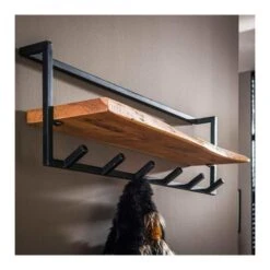 Kalfort Stockton Kapstok Met Hoedenplank 6 Haken - 25x100x32 Cm -Uitgebreide Kwaliteitswinkel Voor Thuis 1000094091 0102