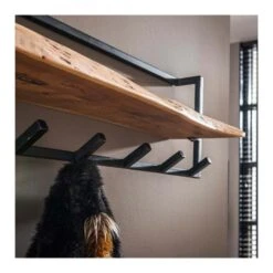 Kalfort Stockton Kapstok Met Hoedenplank 6 Haken - 25x100x32 Cm -Uitgebreide Kwaliteitswinkel Voor Thuis 1000094091 0103