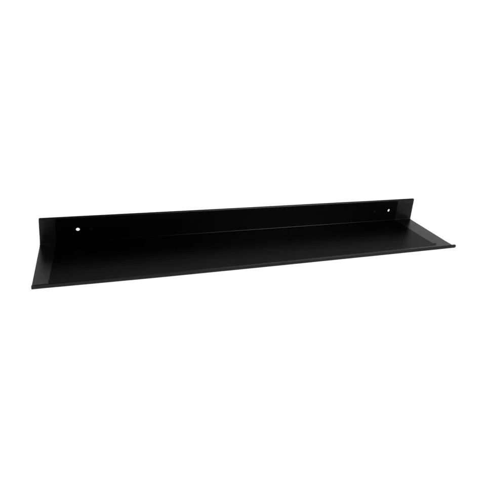 QUVIO Metalen Muur Plank - Zwart - 60 Cm 1 QUVIO Metalen Muur Plank - Zwart - 60 Cm