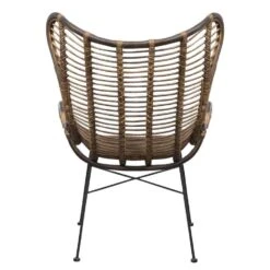 Fauteuil Jasmine - Rotan/metaal - Bruin -Uitgebreide Kwaliteitswinkel Voor Thuis 10207008 0900