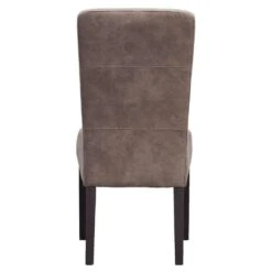 Eetkamerstoel Yvo - Lederlook - Taupe -Uitgebreide Kwaliteitswinkel Voor Thuis 10302277 8000