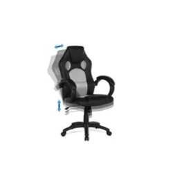 Beliani Bureaustoel FIGHTER - Zwart Kunstleer -Uitgebreide Kwaliteitswinkel Voor Thuis 1122156900 0103