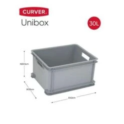 Curver Unibox Classic Opbergbox L - 3x30L - 43x35x23,5cm - Grijs 6 Curver Unibox Classic Opbergbox L - 3x30L - 43x35x23,5cm - Grijs -Uitgebreide Kwaliteitswinkel Voor Thuis 1237137916 0102