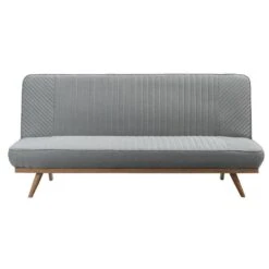 Slaapbank Lugano - Grijs/groen - 89x191x85 Cm