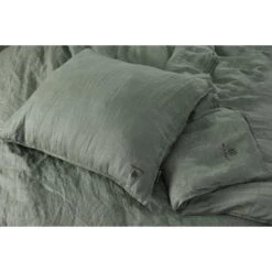 BLCKOUT Alabama - Linnen - Dekbedovertrek - 240x200/220 Cm - Groen -Uitgebreide Kwaliteitswinkel Voor Thuis 1448604970 0102