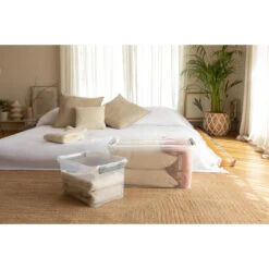 Curver Handy+ Opbergbox - 50L - 3 Stuks - Transparant Met Deksel -Uitgebreide Kwaliteitswinkel Voor Thuis 1645168536 0102