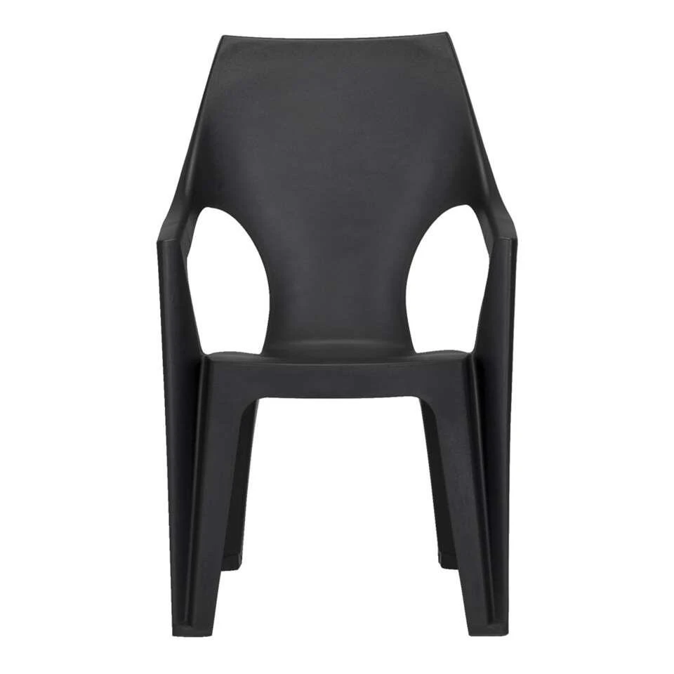 Keter - Stapelstoel Dante Hoge Rug - Donkergrijs - 89x57x57 Cm 2 Keter - Stapelstoel Dante Hoge Rug - Donkergrijs - 89x57x57 Cm - Afbeelding 2
