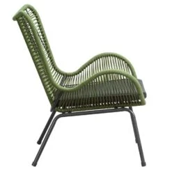 Loungefauteuil Monaco - Groen - Incl. Kussen -Uitgebreide Kwaliteitswinkel Voor Thuis 50105205 8000