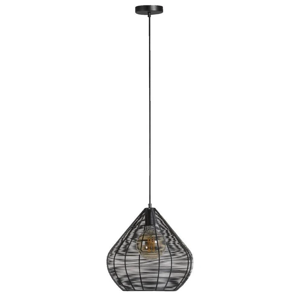 Hanglamp Vienne - Mat Zwart - Ø36x38 Cm 2 Hanglamp Vienne - Mat Zwart - Ø36x38 Cm - Afbeelding 2