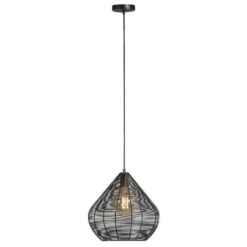 Hanglamp Vienne - Mat Zwart - Ø36x38 Cm