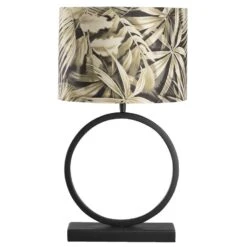 Voet Tafellamp Xavi - Zwart - 38x27x11 Cm -Uitgebreide Kwaliteitswinkel Voor Thuis 60351005 0102