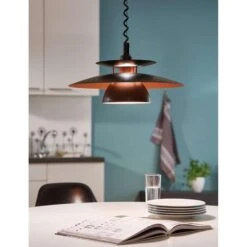 EGLO Hanglamp Brenda - Zwart/koper - Ø43 Cm -Uitgebreide Kwaliteitswinkel Voor Thuis 81016972 0005