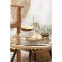 Le Sud Bijzettafel Monte Carlo - Naturel - Ø50x38 Cm -Uitgebreide Kwaliteitswinkel Voor Thuis sf 50155128 1012